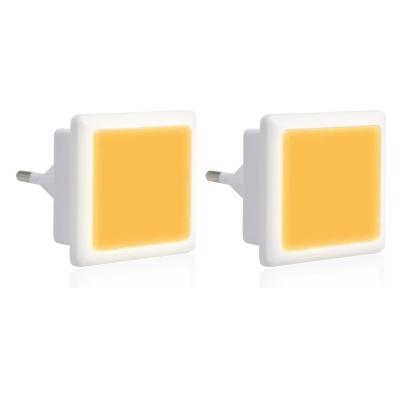 China Modern Dawn Sensor EU Dusk Plug In LED Night Light 0.3W 2000K Amber No Blue Light Kids Night Light for sale