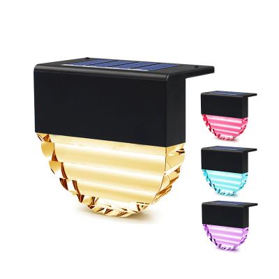 China Outdoor LED Solar Step Light Outdoor Solar Lamp IP65 Waterproof Outdoor Fence Garden Light Decoration Lights for sale