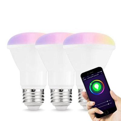 China Residential RGB+CCT Tuya Smart 8W WiFi Light Bulb BR20 Smart Light Bulb Compatible With Alexa Google Home for sale