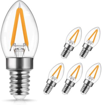 China Wholesale C7 2W E14 Filament Candle Light Bulb Mini Led Residential Bulbs For Sewing Machine Salt Lamp Decorative Lamps for sale