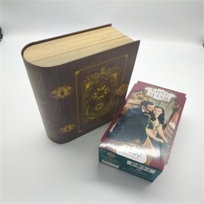 China Donguan Simulation Decor Hard Cover Empty Paper Decoration Hollow Table Storage Designer Fake Books Set For Display Te koop