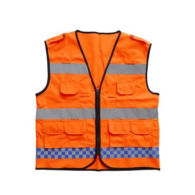 China Water Proof High Visibility Reflective Police Reflective Vest With Many Pockets for sale