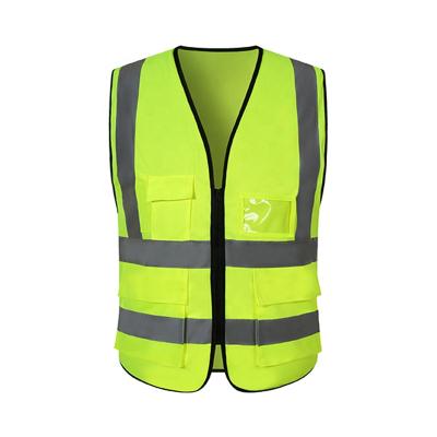 China High Visibility Construction Night Running Water Proof Single Cloth Safety Reflective Vest for sale