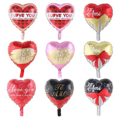 China Spanish Toy SkyCity 18inch mylar balloon TE AMO globos of gift I love you for wedding decoration for sale