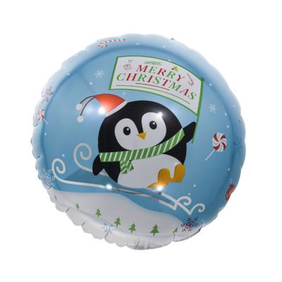 China Gift Toy New Christmas 18inch Round Foil Helium Balloon for sale