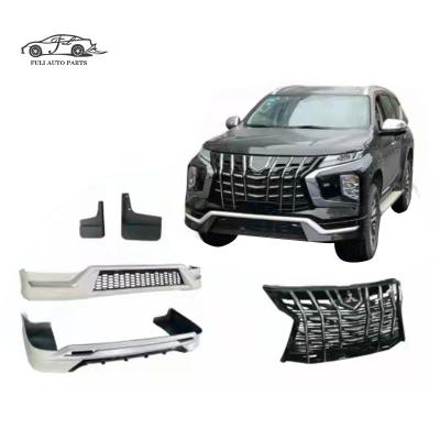 China Factory-Direct Exterior Front Lip Exterior Bumper Lip Full Set Car Body Kit Accessories FULI Rear Lip With Grill For Mitsubishi Pajero Sport 2021 for sale