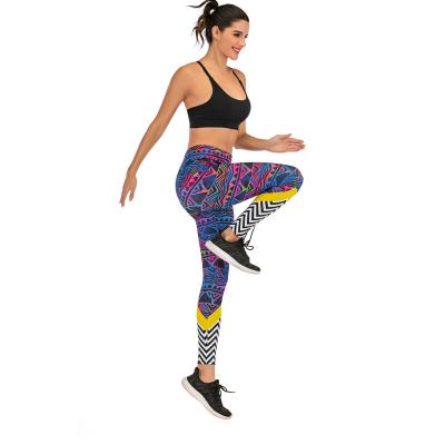 China Hot Sale Women's Breathable Leggings Sports Wear Designer Printing High Waisted Leggings Yoga Pants Leggings for sale