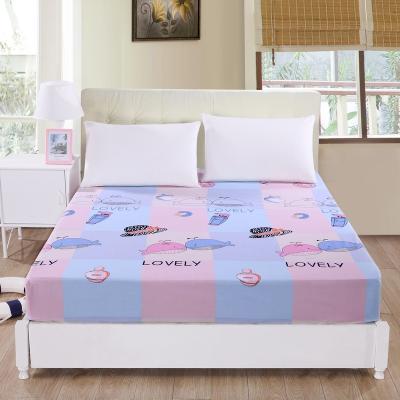 China Wholesale single cartoon bed strewn microfiber mattress cover, todeller bedding fitted sheet for sale