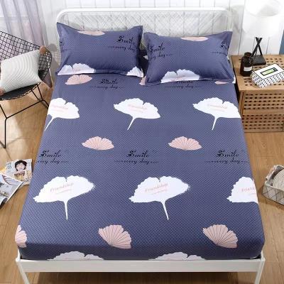 China Wholesale Animated Microfiber Bed Spilled Ginkgo Biloba Factory Printed Mattress Cover , Fitted Sheet Twin Size for sale