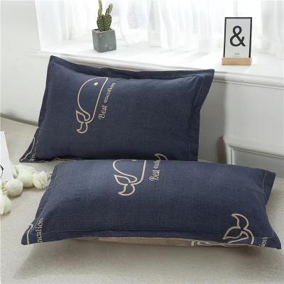 China Wholesale Custom Modern Cartoon Printed Polyester Pillow Cover Anti Wrinkle Pillow Case Wholesale Nondisposable for sale