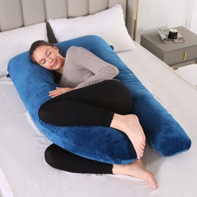 China High Quality U Shaped Comfortable Pregnant Function Anti-static Comfortable Full Body Pillow Simple Multifunctional Pillow for sale