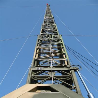 China Q345/Q235 angle steel guyed steel wire mast telecom tower for sale