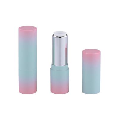 China Lipstick Filling Blue-Pink Gradient 3.5g Cosmetic Empty Lipstick Tube Travel Tube for sale