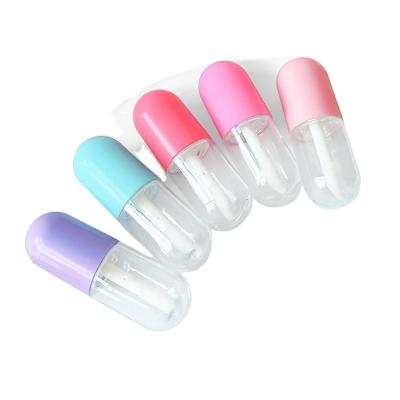 China Personal Skin Care Packaging Mini Capsule Lip Color Tube Gloss Bottling Homemade Disposable Empty Empty Lipstick Tube Small Sample Tube for sale