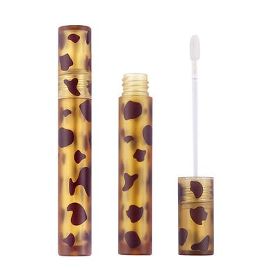 China Personal Skin Care Packaging Empty Spotted Lip Gloss Tube Round Amber Lip Gloss Underwrap Tube Scrub Empty Lip Gloss Tube 4ml for sale