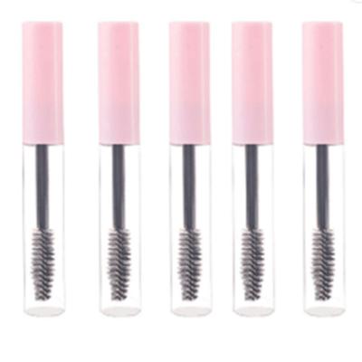 China Independent Cosmetics Beauty Tube Brush Clear Empty Transparent EYE Logo Private Label Mascara Brush Set Style for sale