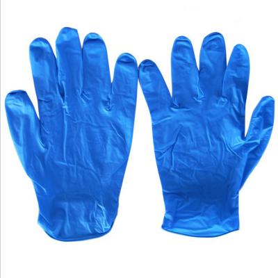 China Hot Selling Wear Resistance Disposable Glove High Quality Latex Powder Free Blue Color for sale