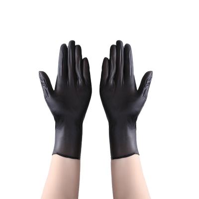 China ZITING Comfortable Black Nitrile Gloves For Food Powder Free Latex Gloves for sale