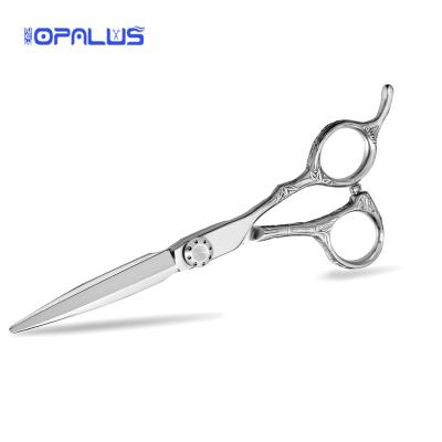 China Professional Japanese Steel Hair Scissors Scissors 440C Hairdressing Scissors With Cut Out Handle For Beauty Care MS001 for sale