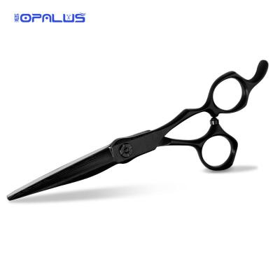 China Professional Hair Scissors New Design Hair Cutting Scissors Black Coated 440C Hair Shear Hairdressing Scissors MS055 for sale