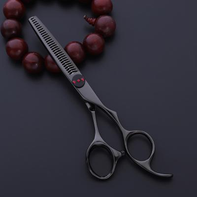 China New Design Professional Black Titanium Hair Scissors Scissors Hairdressing Thinning Scissors Cut For Beauty MS037-30T for sale