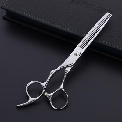 China Professional Hair Scissors Hair Cutting Scissors Japanese 440C Steel Hairdressing Hair Thinning Scissors Left Handed Shear MY109 for sale