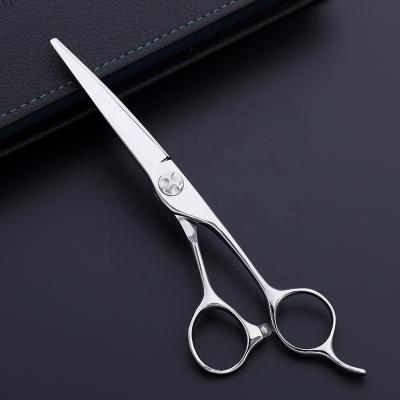 China Hot Sale Hair Scissors Barber Suppliers Professional Hair Cutting Offset Scissors Handle CNC To Screw Salon Hairdressing Scissors Hair Cutting ML505 for sale