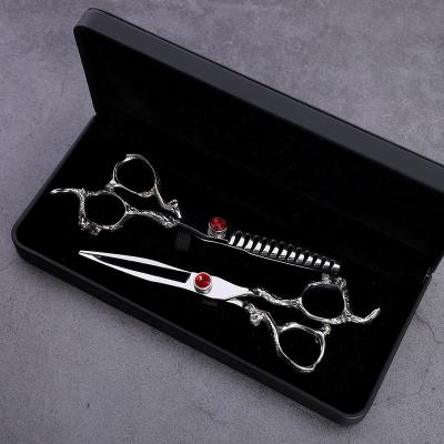 China Hair Scissors Professionlal dragon handle hairdressing scissors shear hot sale for salon/beauty/barbershop set MST801 for sale