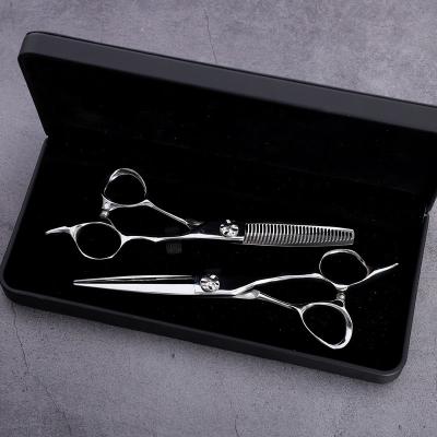 China Hot Sale Professional Hair Scissor Handle Comfortable Classic Hairdressing Razor Wire Handle Hairdresser Cutting Thinning Scissor Set MST803 for sale