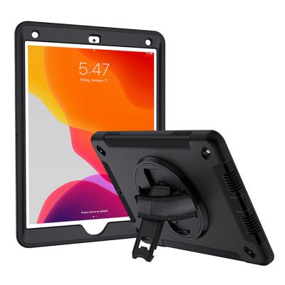 China Lightweight Case Ipad 8th Generation With Pencil Holder Kickstand Hand Strap And Shoulder Strap Shockproof Case For Protection 10.2 Inch for sale