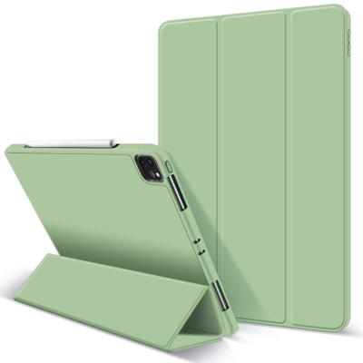 China Invisible Bracket / Bracket Cooling Shockproof Tpu Back Cover For Ipad 10.2 Inch Tablet Leather Case for sale