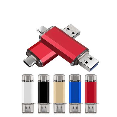 China Rectangle manufacturer recommended promotion 2 in 1 otg pendrive usb flash drive 4GB 8GB 16GB 32GB 64GB USB2.0 in low price for sale