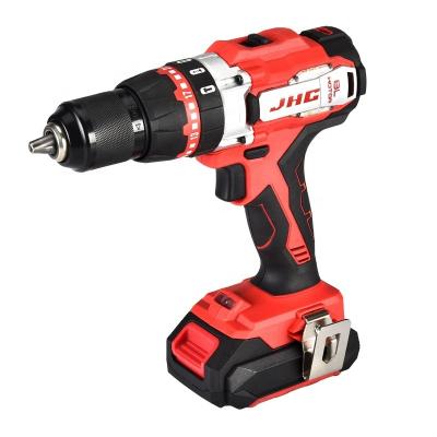 China Wood and Metal Drilling High Torque 18V Cordless Drill with Impact Function for Wood Steel Brick Stone Drilling for sale