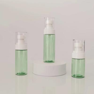 China Custom 30Ml~60Ml Cylindrical Plastic Lotion Pump Bottle Cosmetics Containers Eco - Friendly for sale