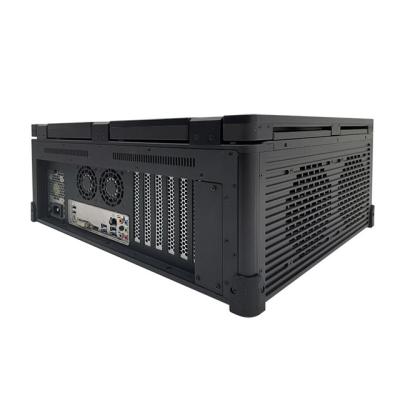 Chine PC industriel IPC portable ordinateur de bureau robuste renforcé 17,3 pouces triple écran à vendre