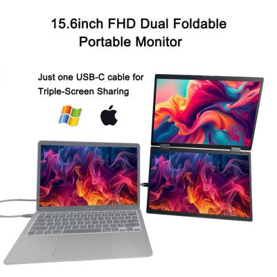 China New 15.6 Inch Full Hd 1920*1080 Ips Display Dual Screen Extender Portable Pc Monitor For Laptop Dual Screen Triple for sale