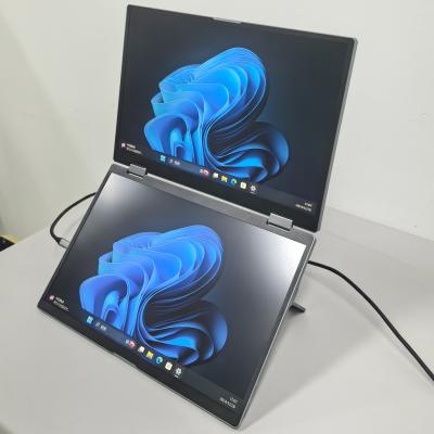 Chine 280 à 300 cd/m2 Luminosité Moniteur IPS Portable Double écran Avec alimentation USB-C Et type de panneau IPS à vendre