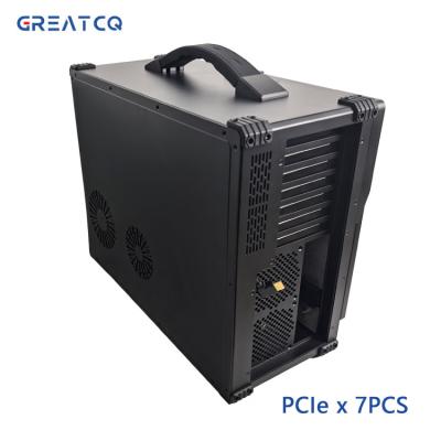 China Lichte industriële computer met aluminium chassis ongeveer 10 kg 8025 9025 koelventilator Te koop