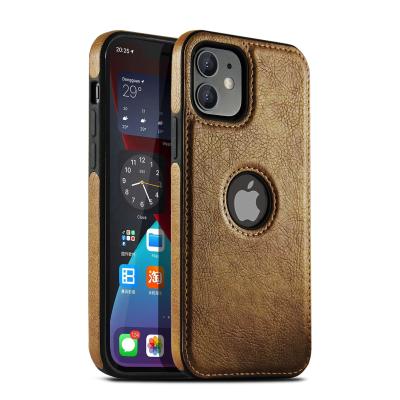 China Fashion Business PU Back Cover Shockproof Leather Case For iPhone 12 Pro Max Cell Phone Leather Case For 11 Pro Max for sale