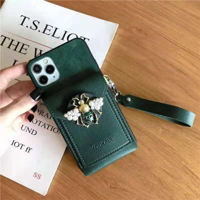 China 3D Anti-fall Diamond Phone Case Handmade Lady Bag Cover Cases Coin Wallet Purse For Apple Phone 11 Pro 12 Pro Max Max for sale