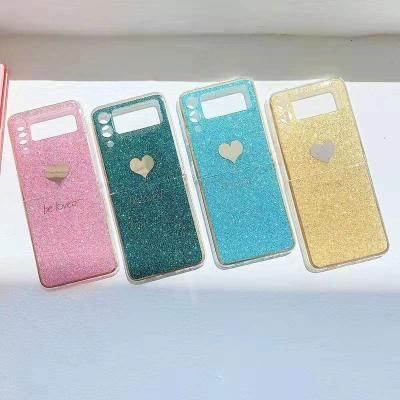 China Anti-drop Case For Samsung Galaxy Z Flip 3 Bling Glitter Design Soft TPU Protective Cell Phone Cover Case For Samsung Phone 5G Case for sale