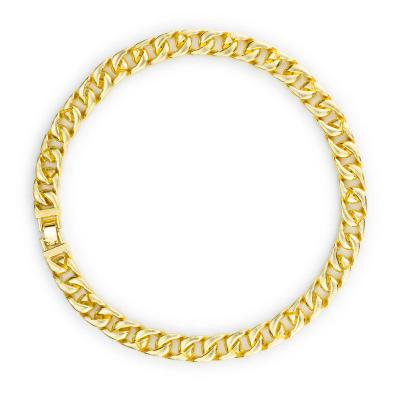 China LEJIER Chunky Miami Cuban Link Chain Heavy Necklace Stainless Steel Gold Necklace Anti-allergic Super Strong Hitter Dangler Necklace for sale