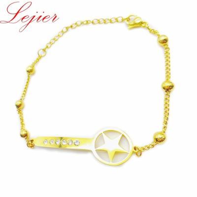 China FASHIONABLE LEJIER selling 18k stainless steel fashion charm bangle bracelet women for sale for sale