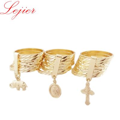 China Anillos Mujer CLASSIC Elegant Individual Luxury Jewelry Women Copper Alloy Brass Rings Women Plating 18K Gold Jewelry for sale