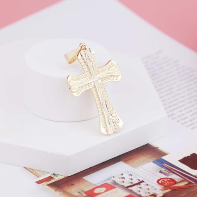 China Non Allergic Wholesale Religious Men's Gold Plated LEJIER Jesus Piece Pendants Cross Iced Out Custom Pendant Necklace Charms for sale