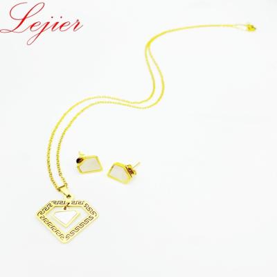 China Best Selling Luxury Fashion Hiphop LEJIER Jewelry Sets Jewelry Set Women Accessories Jewelry Set for sale