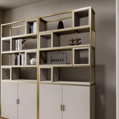 China Storage cabinet fashion environmental protection bookcases material cheap bookshelf for sale