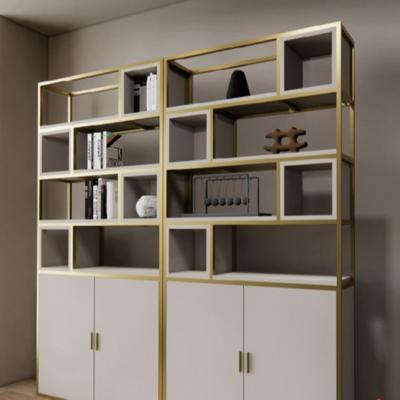 China Newest Modern Storage Cabinet Book Shelves For Hotel Office Craft Home Exhibition Display Stand for sale