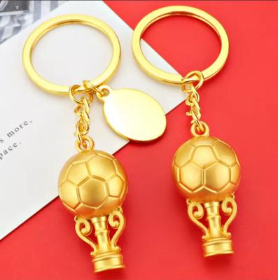 China soccer world cup 3d key chain soccer ball key chain company/promotional fans 2022 newcomers with customized logo for sale