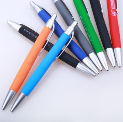 China Rubber Coated Soft Action Pen Westin Hilton Hotel Pen Factory Tip Click Logo Fashionable Promotional Pens Gift Prices Customize Ballpoint Pens for sale